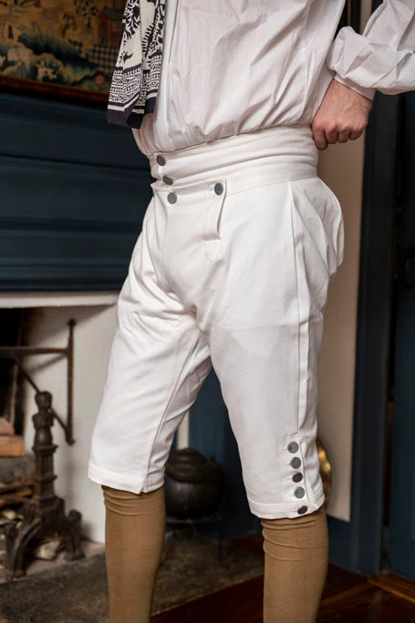 White Cotton Breeches - Image 4
